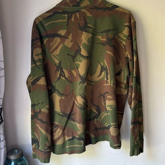 Polo Ralph Lauren men’s quarter zip sweater size medium camouflage green black b - Picture 4 of 9